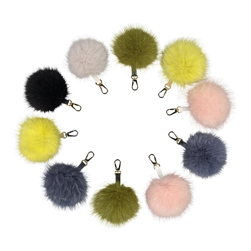 Fur bag charm