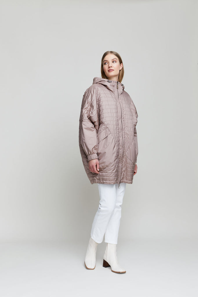 Gemmi reversible women's fox fur coat in an contemporary, oversized design