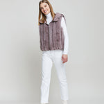 Women's fox fur vest