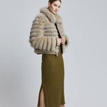 Lady-modelling-reversible-fox-fur-jacket