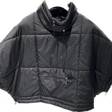 chimney collar puffer, with soft, warm padded lining.