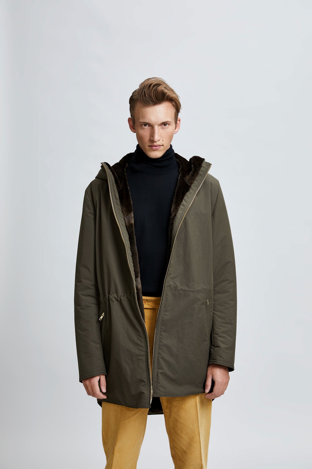 MEN'S PARKA WITH FUR LINING AND HOOD – Gemmifinland