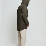 Gemmi men's fur parka, Parka with fur lining Straight model with slim fit