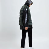 Men's black fur coat